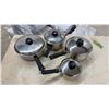 Image 2 : 18 Pieces Stainless Steel Copper Bottom Cookware Set with Lids