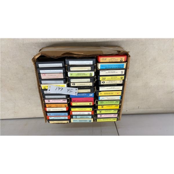 8-Track Tapes Including Kenny Rogers, Johnny Cash, Elvis Presley, and More