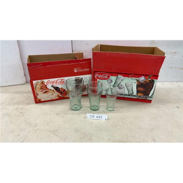 16 Coca-Cola Brand Drinkware Sets by Indiana Glass