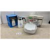 Image 1 : Corning Ware Blue Cornflower 10-Cup Percolator and 5-Liter Covered Casserole Dish with Original