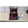 Image 1 : Nobility Plate Silver-Plated Flatware Set in Wooden Chest with Serving Pieces and More