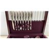 Image 2 : Nobility Plate Silver-Plated Flatware Set in Wooden Chest with Serving Pieces and More