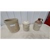 Image 1 : Medalta Potteries Ltd. Stoneware Crock with Lid, Jug, and Crock 1gal. and 2
