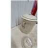 Image 5 : Medalta Potteries 5 Imperial Gallon Stoneware Crock with Lid and Extra Lid 1gal.
