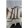 Image 2 : Vintage Hand Tire Pumps, Ih Open-End Wrench, Pipe Wrench, Ball Peen Hammer, Pliers, Forge Tongs and