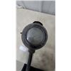Image 2 : Antique Carriage Lamp with Frosted Glass Lens and Mounting Handle Been Electic Converted I Think