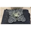 Image 3 : Crystal Susan Brass 'N Glass Lazy Susan Set and Grape Pattern Punch Bowl with Ladle