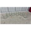 Image 8 : Clear Pressed Glass Dinnerware Set with Floral Pattern, Plates, Bowls, Mugs, 40 and More Pieces