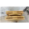 Image 2 : Set of Four Wooden Folding TV Tray Tables with Storage Stand