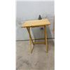 Image 3 : Set of Four Wooden Folding TV Tray Tables with Storage Stand