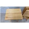 Image 5 : Set of Four Wooden Folding TV Tray Tables with Storage Stand