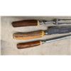 Image 10 : Stainless Steel Flatware Set with Carving Set and Assorted Spoons and Knives