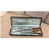 Image 7 : Stainless Steel Flatware Set with Carving Set and Assorted Spoons and Knives