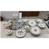 Image 1 : Collection of Porcelain Teapots, Cups and Saucers, Floral Plates, Vase, and More