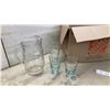 Image 5 : Assorted Glassware Including Tumblers, Plates, Pitcher, and More