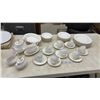 Image 1 : Royal Doulton Adrian H.4816 English Fine Bone China Dinnerware Set with Teapot and More, 44 Pieces