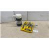 Image 1 : Coleman Half Gallon Jug and Stainless Steel Flatware Set in Tray