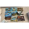 Image 2 : Collection of Vintage European Postcards, Rubber Stamps, Hilroy Notebook, and More