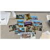 Image 4 : Collection of Vintage European Postcards, Rubber Stamps, Hilroy Notebook, and More