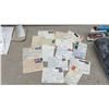 Image 5 : Collection of Vintage European Postcards, Rubber Stamps, Hilroy Notebook, and More