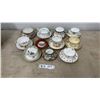 Image 1 : Collection of Vintage Porcelain Teacups and Saucers with Gold Trim and Floral Designs