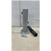 Image 1 : Heavy-Duty Steel Pedestal Mount Base with Adjustable Post Sleeve and Hardware Kit