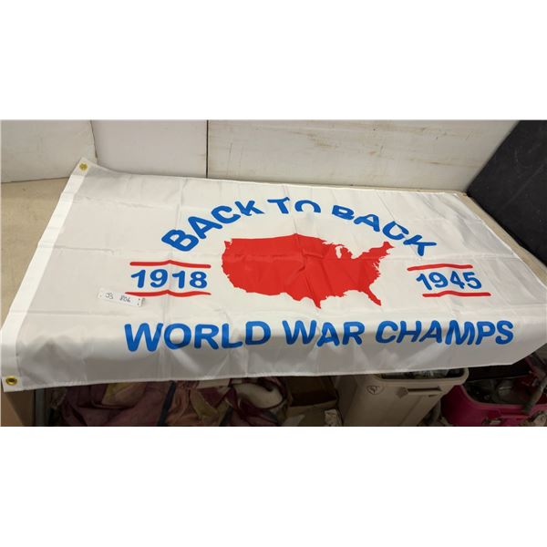 Back to Back World War Champs 1918 1945 qFlag