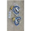 Image 1 : R134A Air Conditioning Refrigerant Recharge Hose Kit with Pressure Gauge, Two Pieces