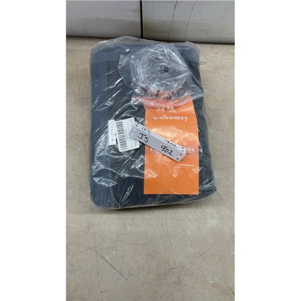 Wohomzy Thermal Curtain with Window Side Opening, Gray, 32 x 82"
