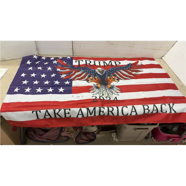 Heavy Duty Trump 2024 "Take America Back" Campaign Flag, 36 x 60"