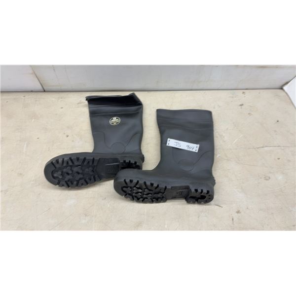 Steel Toe Rubber Boots, Size 10