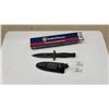 Image 1 : Smith & Wesson H.R.T. Fixed Blade Boot Knife with Leather Sheath and Original Box