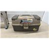 Image 4 : Large Lot of Assorted Screwdrivers, Hex Keys, Hole Saw, Toolbox (Latch Broken) and Aluminum Step