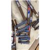Image 3 : Record Marples Speedcramp 132/40 Bar Clamps, Sheffield England, Lot of Eight