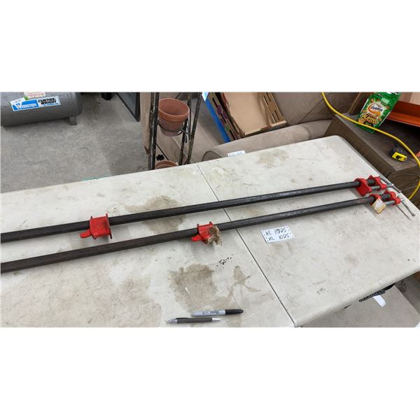 Pair of Pipe Clamps 62"