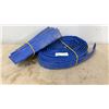 Image 1 : 2 Blue PVC Lay Flat Discharge Hoses with Camlock Fittings
