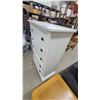 Image 2 : White Five-Drawer Chest with Black Cup Pulls 52"×37 x 17.6"
