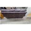 Image 4 : Brown Leather Leather Style 65 " Wide Two-Seat Loveseat
