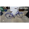 Image 1 : Rollfast Vintage Cruiser Bicycle with Cream Whitewall Tires and Brown Leather Seat 1950.S