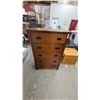 Image 1 : Five-Drawer Chest of Drawers with Black Metal Bail Pulls52 X 36 x 18"