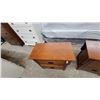 Image 5 : Pair of Nightstands with Two-Door Cabinets and Black Metal Pulls26 X 24 x 16"