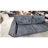 Image 3 : Dark Gray Upholstered Three-Seat Sofa with Track Arms 84" Wide
