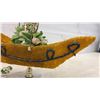 Image 3 : Vintage Italian-Style Gondola Spaghetti Table Lamp with Amber Crystal Drops and Marble Base 18 x 17