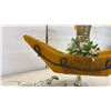 Image 4 : Vintage Italian-Style Gondola Spaghetti Table Lamp with Amber Crystal Drops and Marble Base 18 x 17
