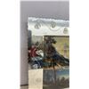 Image 2 : Vintage Mirrored Picture Frame with Mountain Lake Landscape Print and Elk 16 x 20