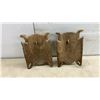 Image 2 : Pair of Hand-Carved Wooden Masks, 7 x 5"