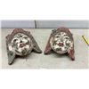 Image 5 : Pair of Hand-Carved Wooden Masks, 7 x 5"