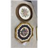 Image 2 : Framed Floral and Bird Needlework Art Collection, Set of Four