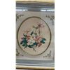 Image 6 : Framed Floral and Bird Needlework Art Collection, Set of Four
