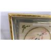 Image 8 : Framed Floral and Bird Needlework Art Collection, Set of Four